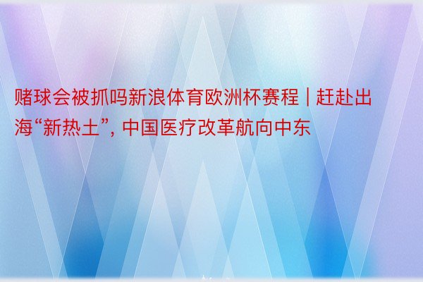 赌球会被抓吗新浪体育欧洲杯赛程 | 赶赴出海“新热土”, 中国医疗改革航向中东